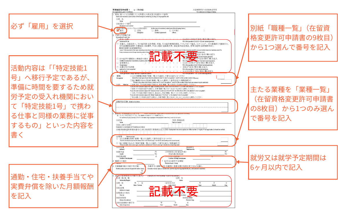 所属機関等作成用1のイメージ
