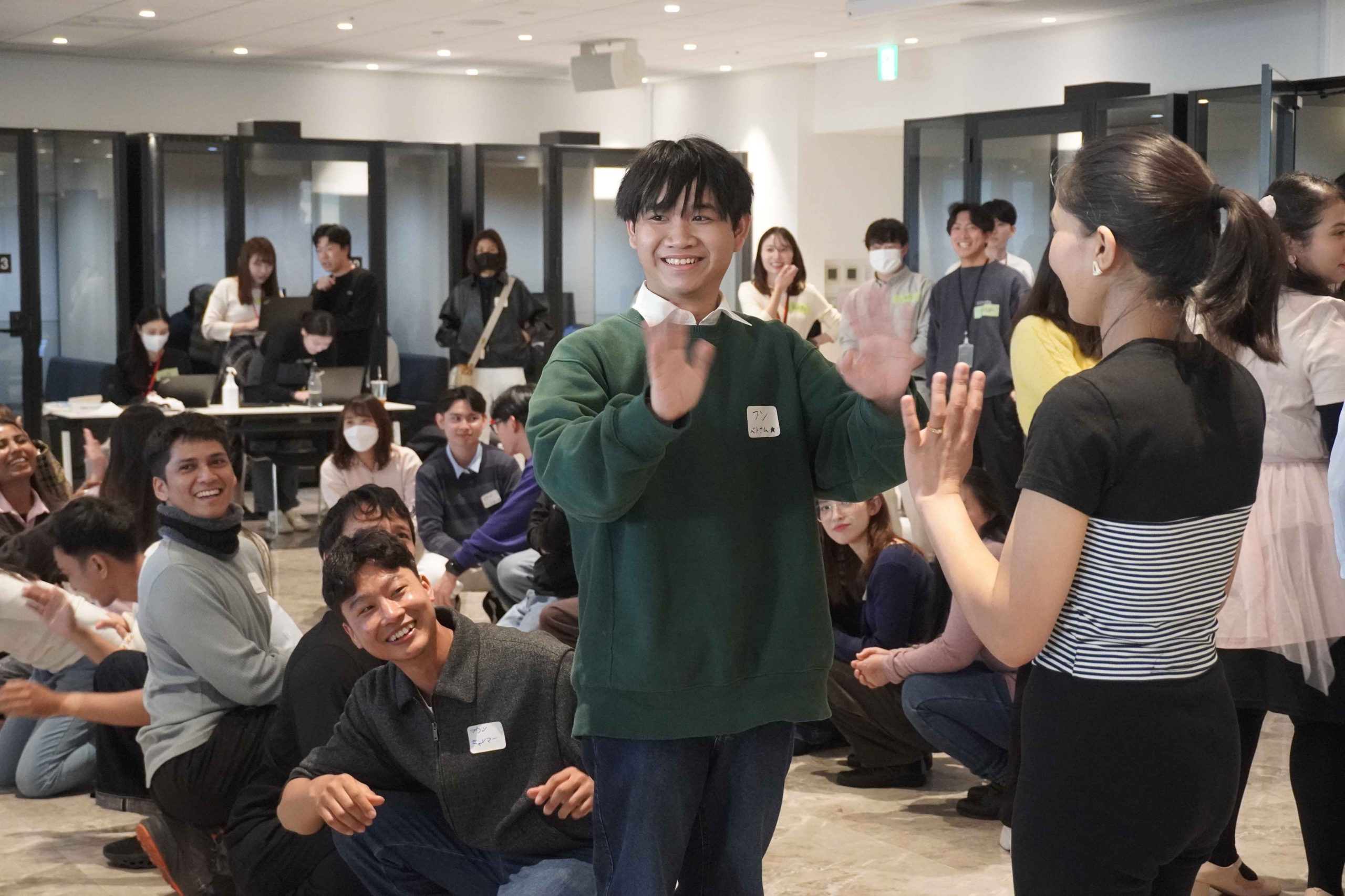 ジェスチャーゲーム中の写真