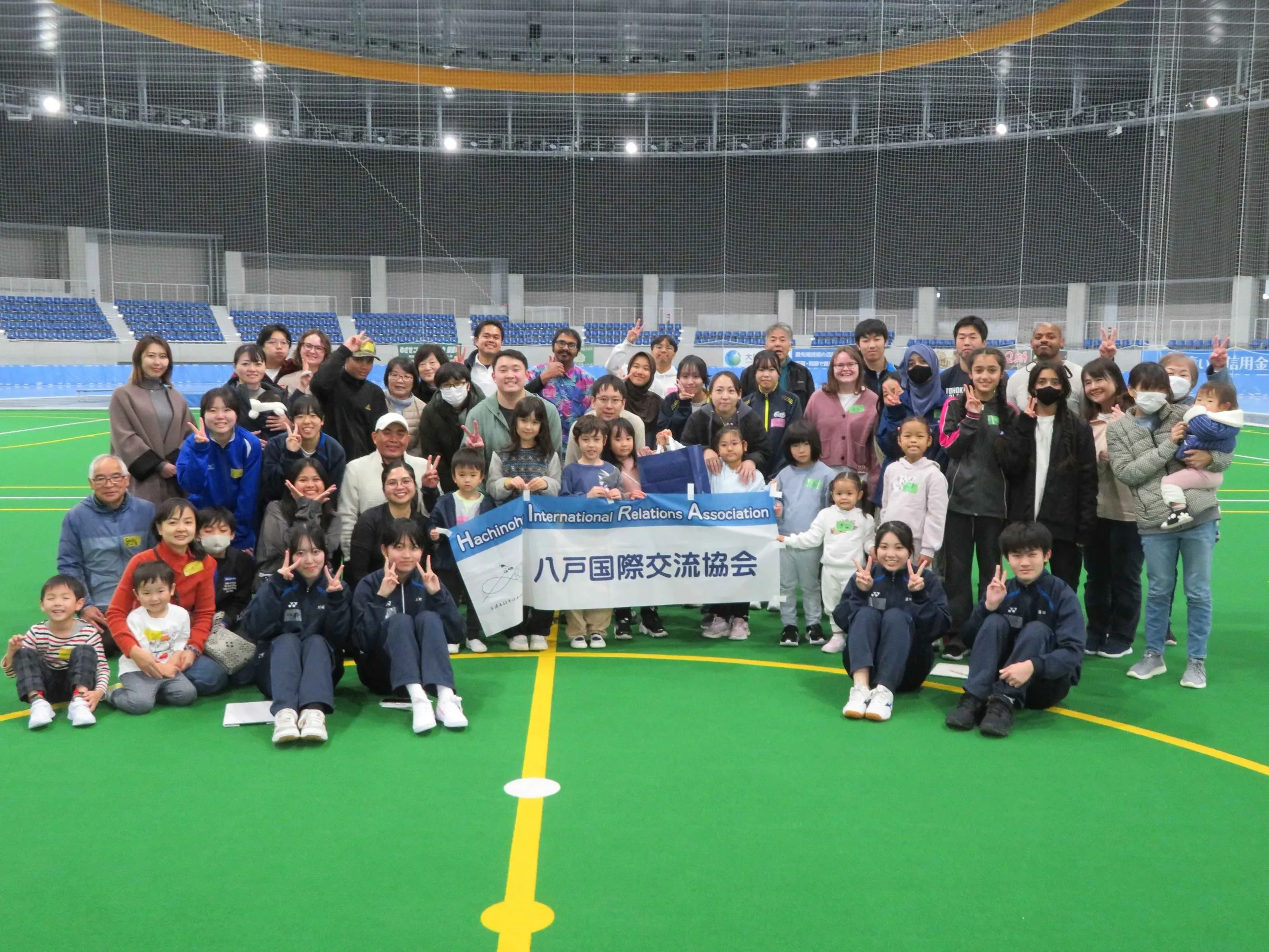多文化交流ラボ（運動会）での集合写真