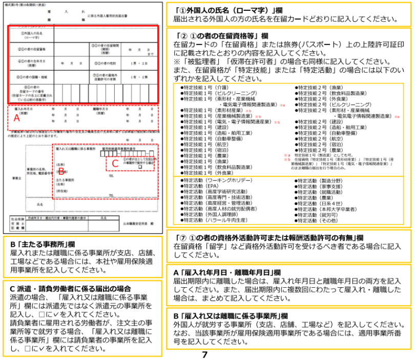外国人雇用のルールに関するパンフレットの画像