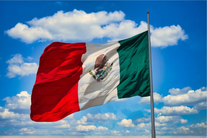 メキシコ国旗のイメージ