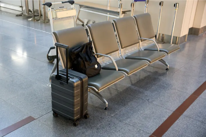 置いたままの荷物のイメージ