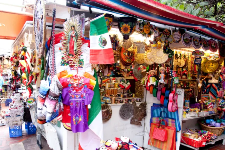 メキシコのお土産屋のイメージ
