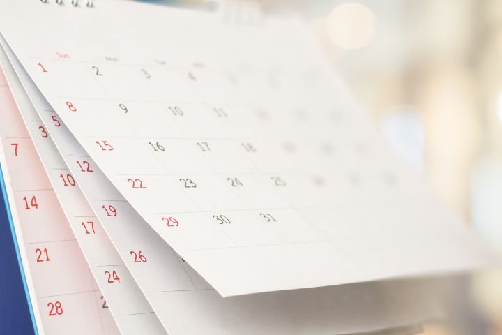 カレンダーの画像
