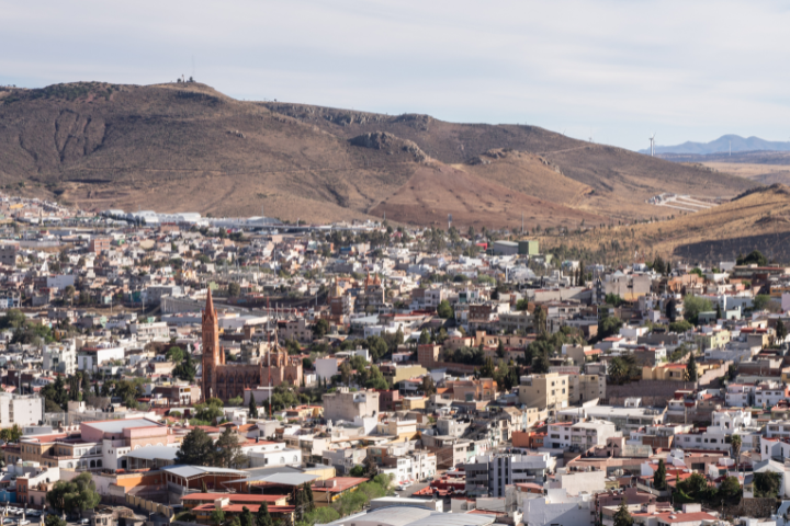 メキシコ・サカテカスの街並みの画像
