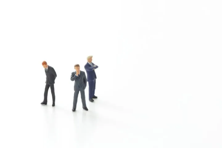 ミニチュアのビジネスマンの画像