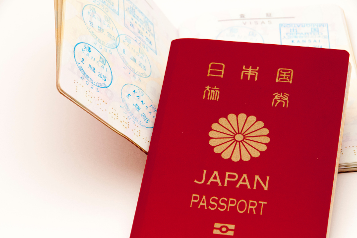 日本のパスポートの画像