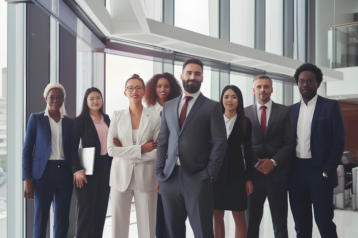 多国籍のビジネスマンの画像