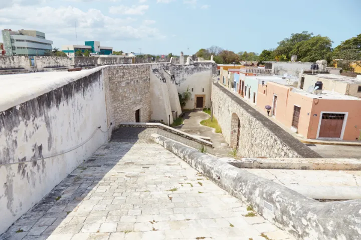 メキシコ・カンペチェの街並みの画像