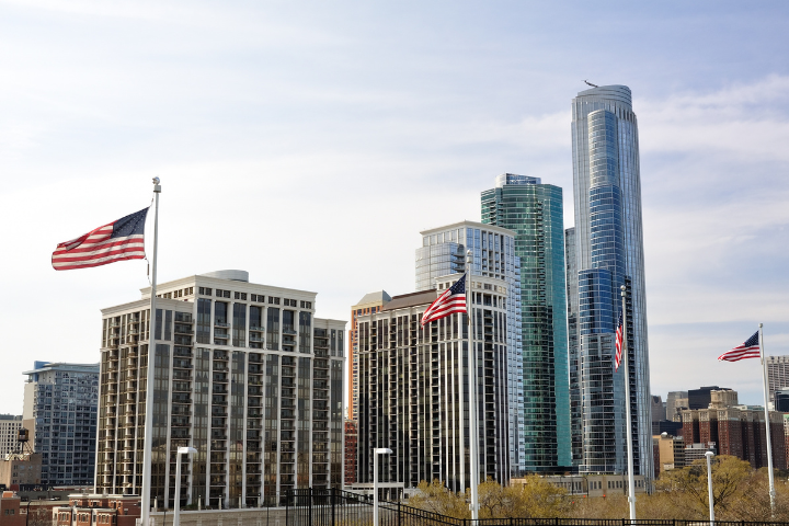 アメリカのオフィスビルのイメージ