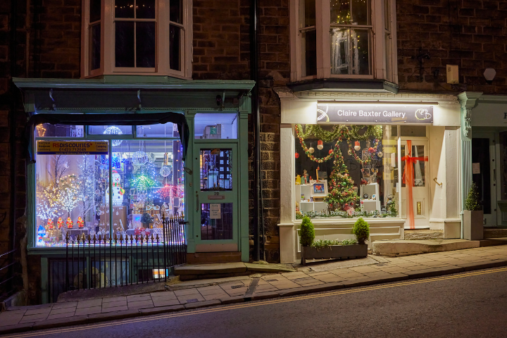 クリスマス期間中のお店外観のイメージ